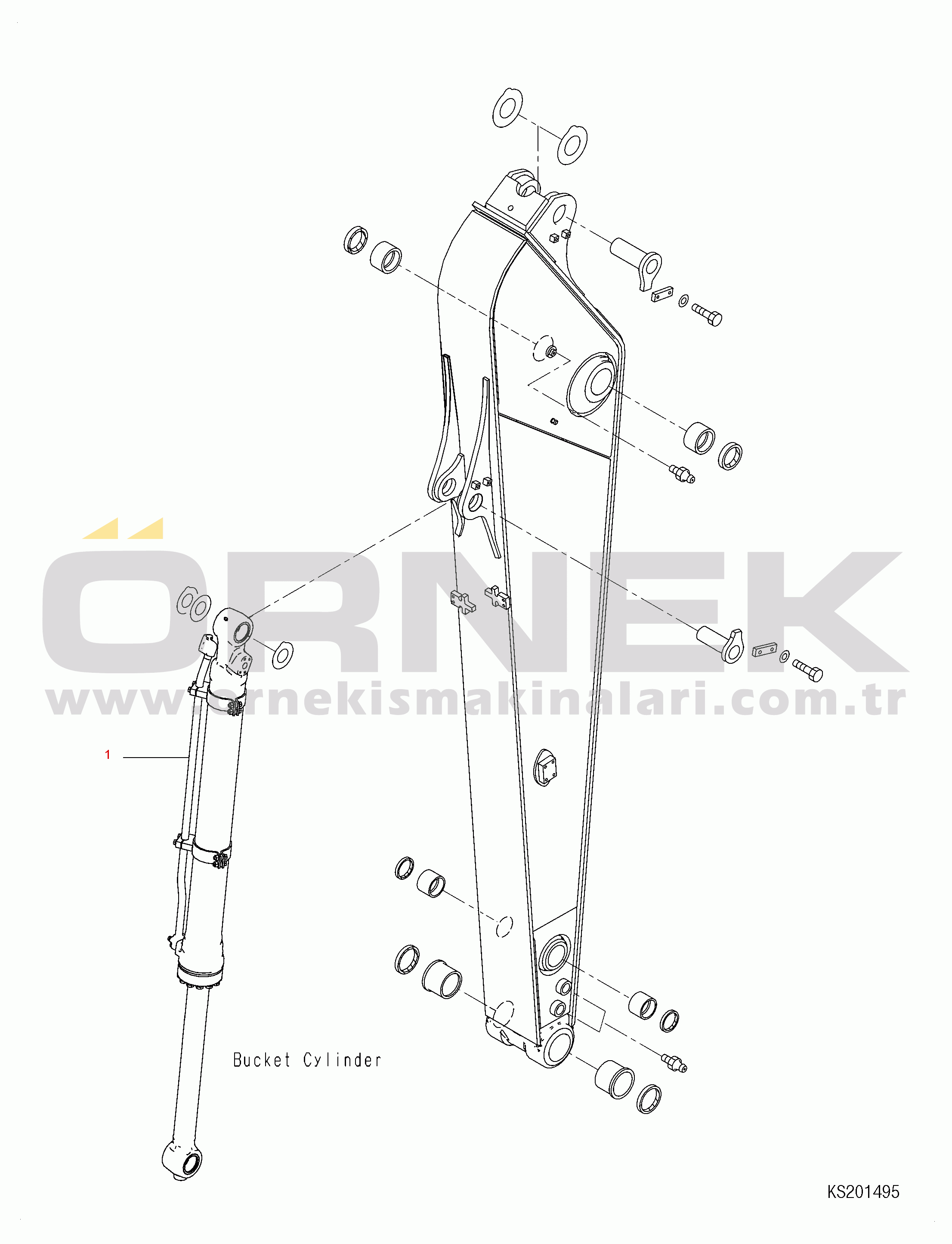 Komatsu PC210LC-10 DEMOLITION S/N K60001-UP Arm (2.9m)
