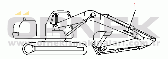 Komatsu PC220LC-6LC S/N A82001-A83000 FIG NO. U0510-0101 PLATE (BOOM SIDE)