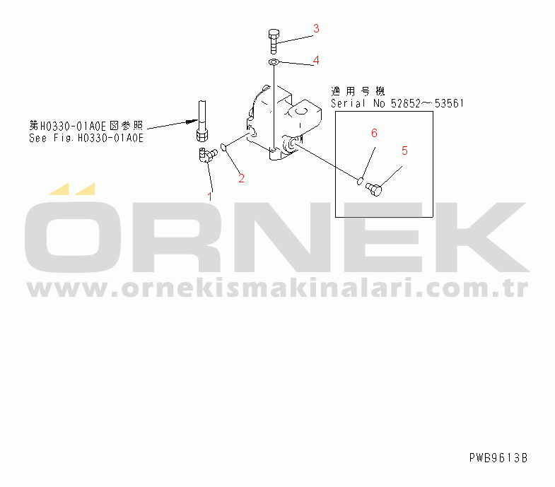 Komatsu PC220LC-6Z S/N 50001-UP (Excel Stan.) RETURN LINE (BLOCK)(#53314-)