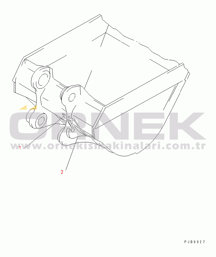 Komatsu PC220LC-6Z S/N 50001-UP (Excel Stan.) BUCKET HOOK (FOR 0.72M3 (CECE 0.65M3) BUCKET)