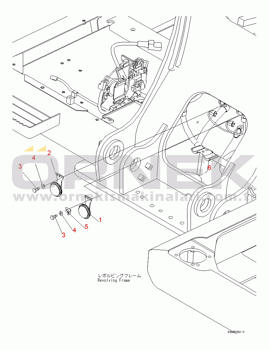 Komatsu PC220LC-8 S/N 70001-UP (ecot3) HORN