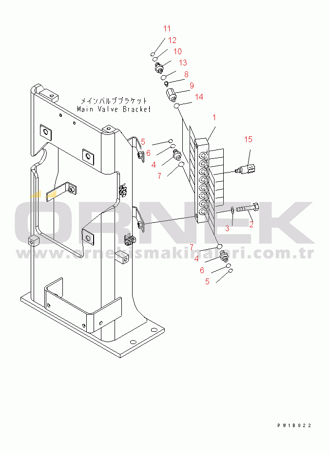Komatsu PC220LC-7 S/N 60001-UP (15m SUPer Long Front Spec.) PRESSURE SWITCH