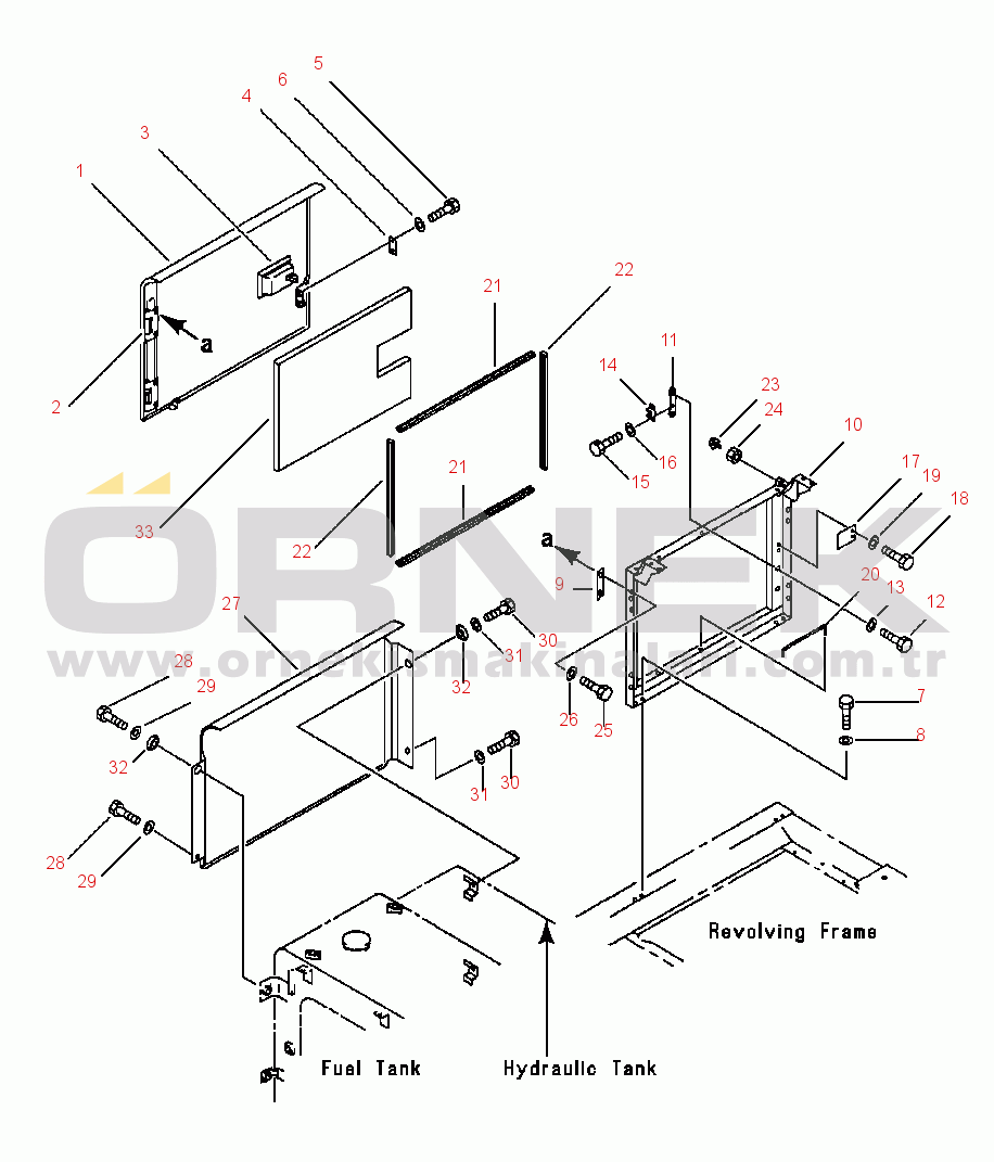 Komatsu PC220LC-6L S/N A80001-A82000 FIG NO. M1140-0101 RIGHT SIDE DOOR (MACHINE CAB)