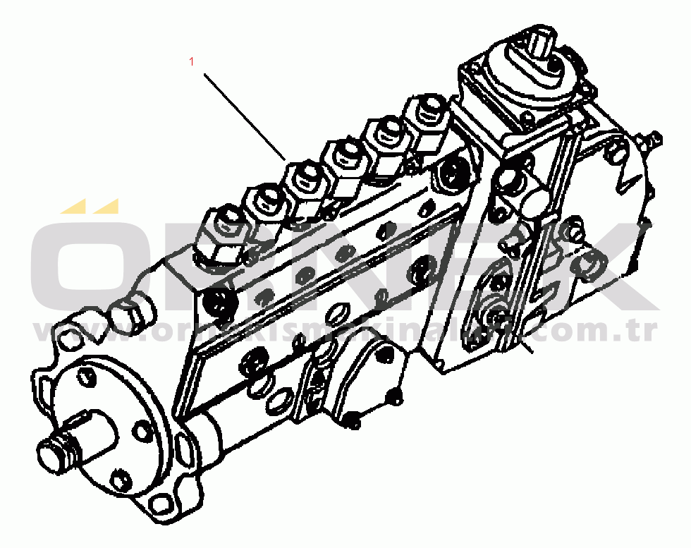 Komatsu PC220LL-6 S/N A85001-UP FIG. A4115-A2A5 FUEL PUMP