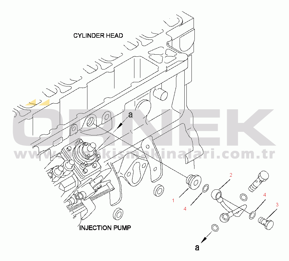 Komatsu PC220LL-7L S/N A86001-UP FIG. A401R-01A0 AIR FUEL CONTROL PIPING