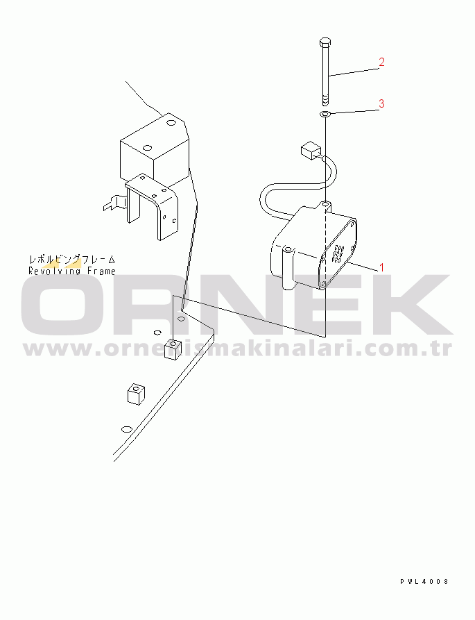 Komatsu PC228USLC-2 S/N 15001-UP (A.B.D İçin) TRAVEL ALARM