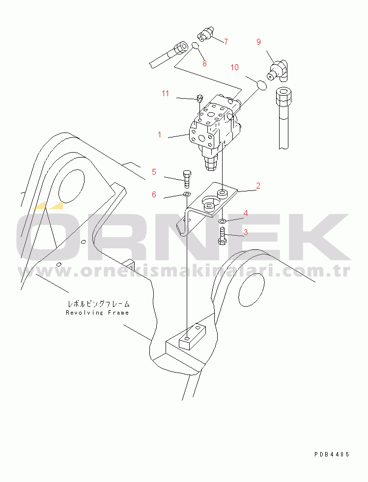 Komatsu PC228USLC-2 S/N 15001-UP (For U.S.A.) DRIFT PRIVENTIVE (BOOM)
