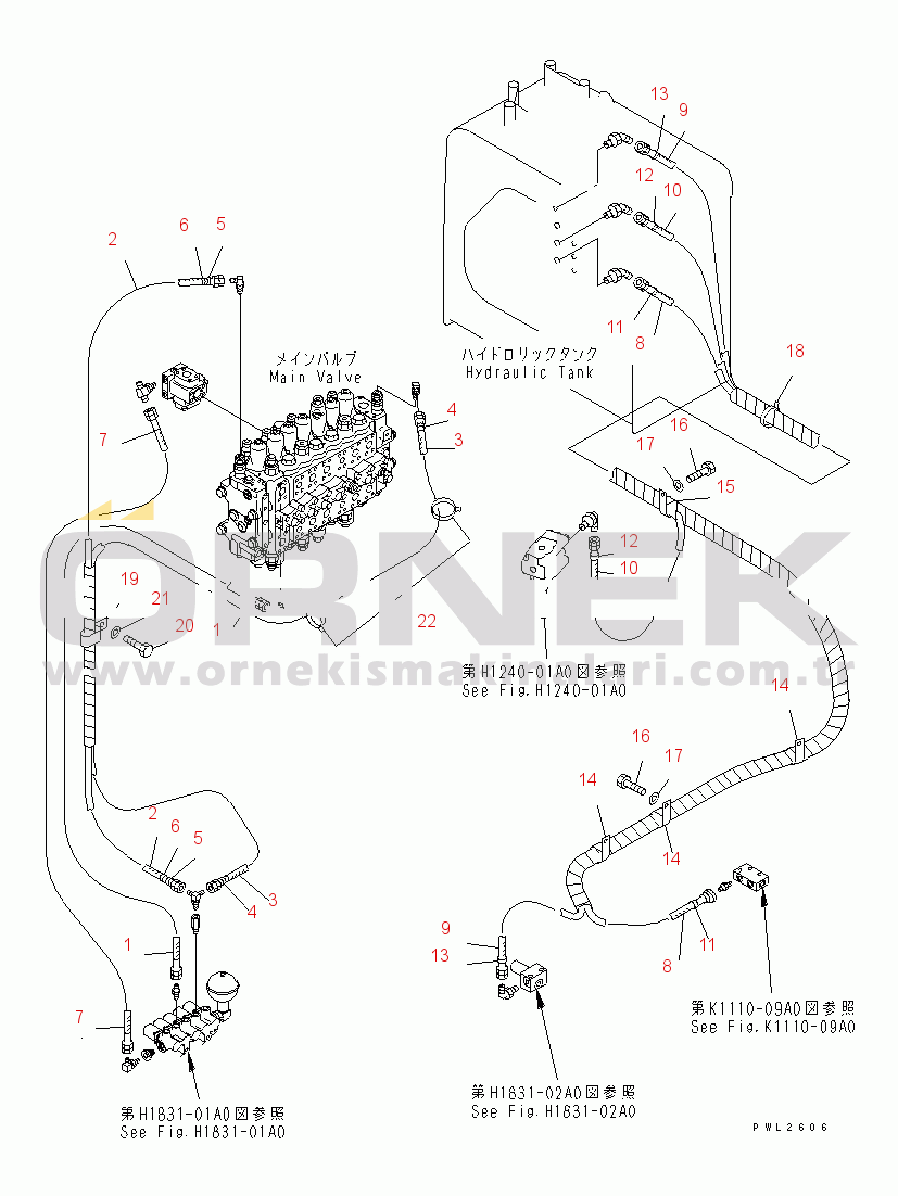 Komatsu PC228USLC-2 S/N 15001-UP (For U.S.A.) SOLENOID VALVE (HOSE)