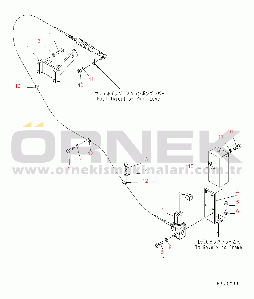 Komatsu PC228USLC-2J S/N 15001-UP (For KUK / Chassis only) FUEL CONTROL