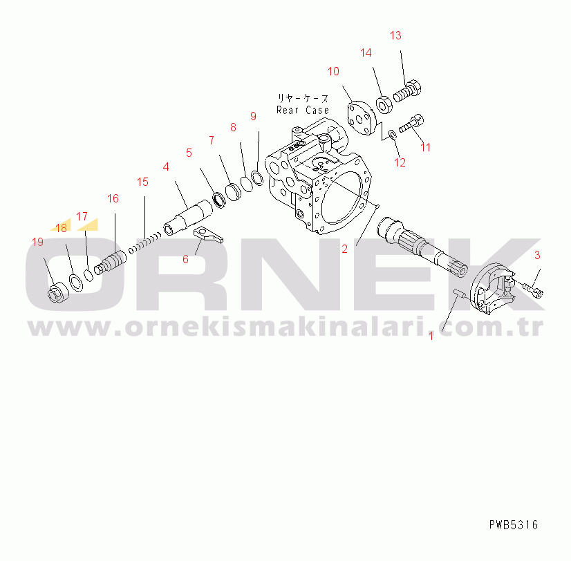 Komatsu PC228US-2 S/N 15001-UP MAIN PUMP (7/9)