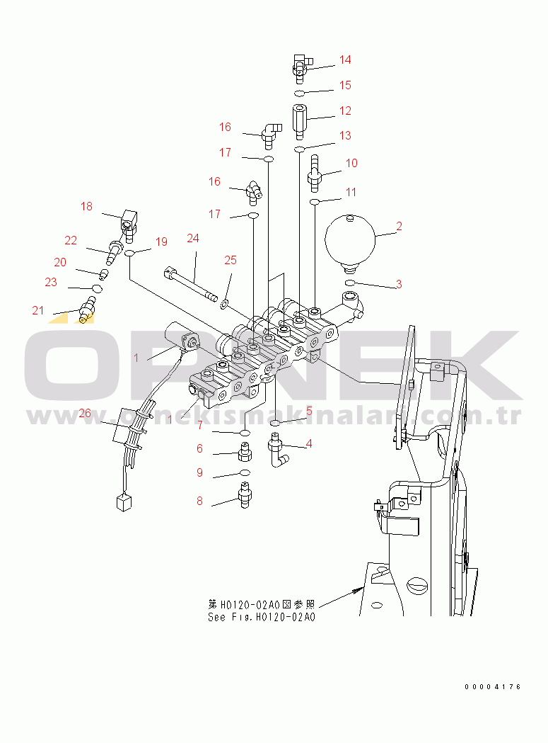 Komatsu PC228US-3 S/N 30001-UP (Overseas Version) SOLENOID VALVE (VALVE)