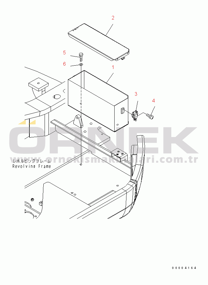 Komatsu PC228USLC-3 S/N 30001-UP (Yurtdışı Versiyonu) TOOL CASE(#20001-)