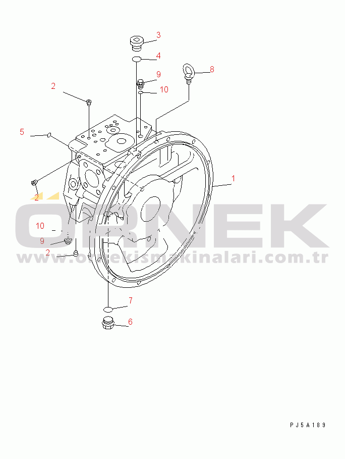 Komatsu PC228USLC-3 S/N 30001-UP (Yurtdışı Versiyonu) MAIN PUMP (1/11)