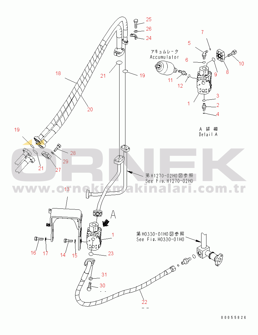 Komatsu PC228USLC-3E0 S/N 40001-UP (Katman 3) ATTACHMENT LINES (VALVE)