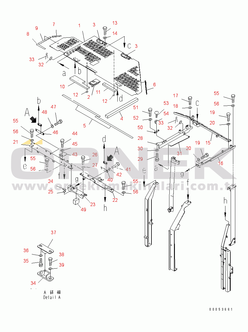 Komatsu PC228US-3E0 S/N 40001-UP (TIER 3) HOOD (EU. SPEC.)(#40001-41158)