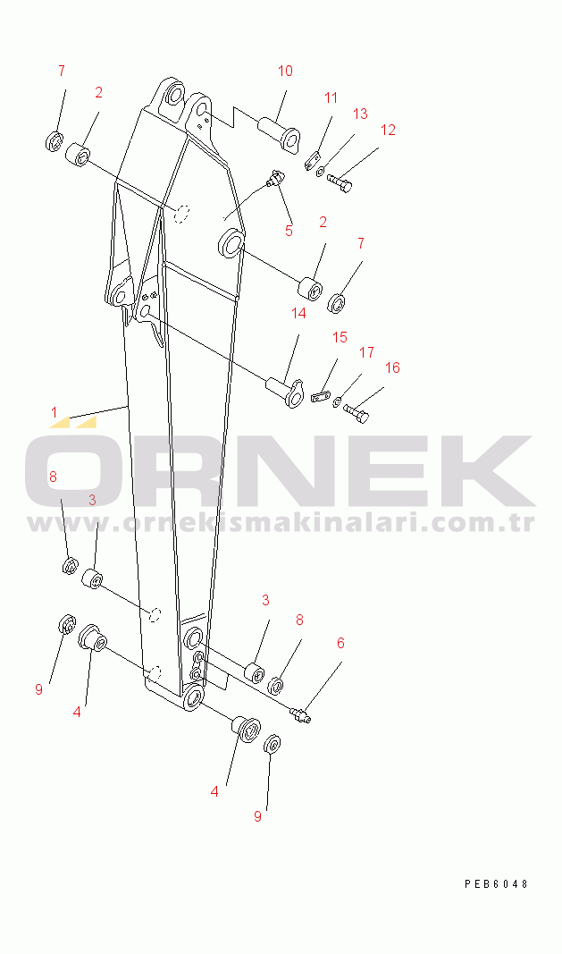 Komatsu PC228USLC-1 S/N 11001-UP (A.B.D İçin) ARM (2.9M)