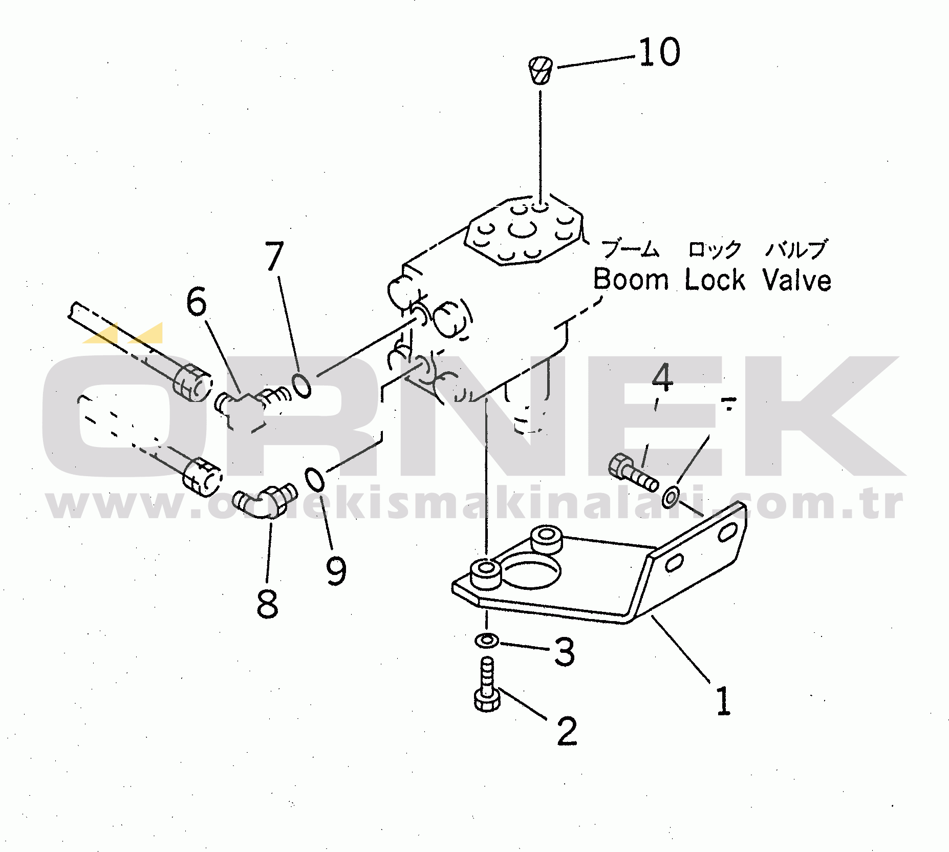 Komatsu PC230-6 S/N 10001-UP DRIFT PRIVENTIVE (BOOM)