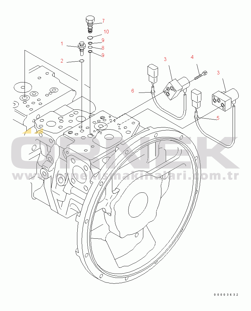 Komatsu PC230LC-7-DG S/N 11001-UP MAIN PUMP (11/11)