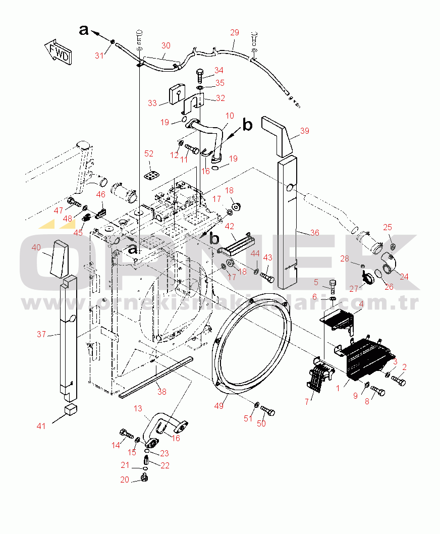 Komatsu PC240LC-10 S/N A20001-UP C0100-001005 FAN GUARD