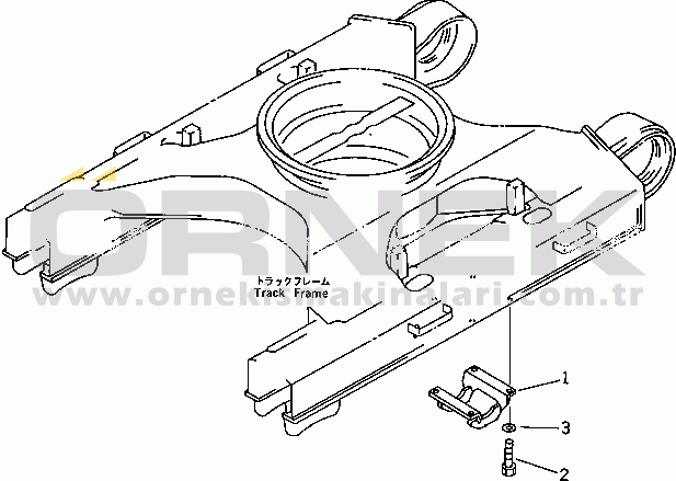 Komatsu PC240NLC-5K S/N K20001-UP CENTER GUARD