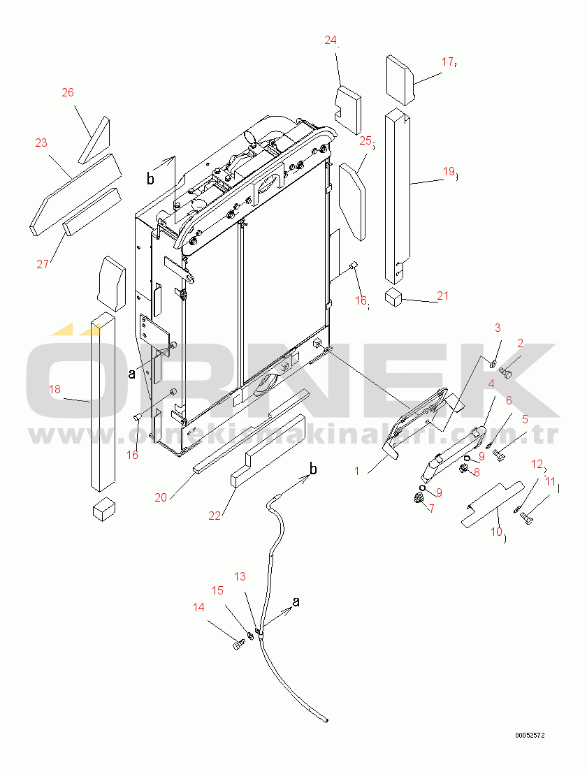 Komatsu PC270LC-8-W1 S/N 20001-UP COOLING SYSTEM (FUEL COOLER AND CONDENSER)