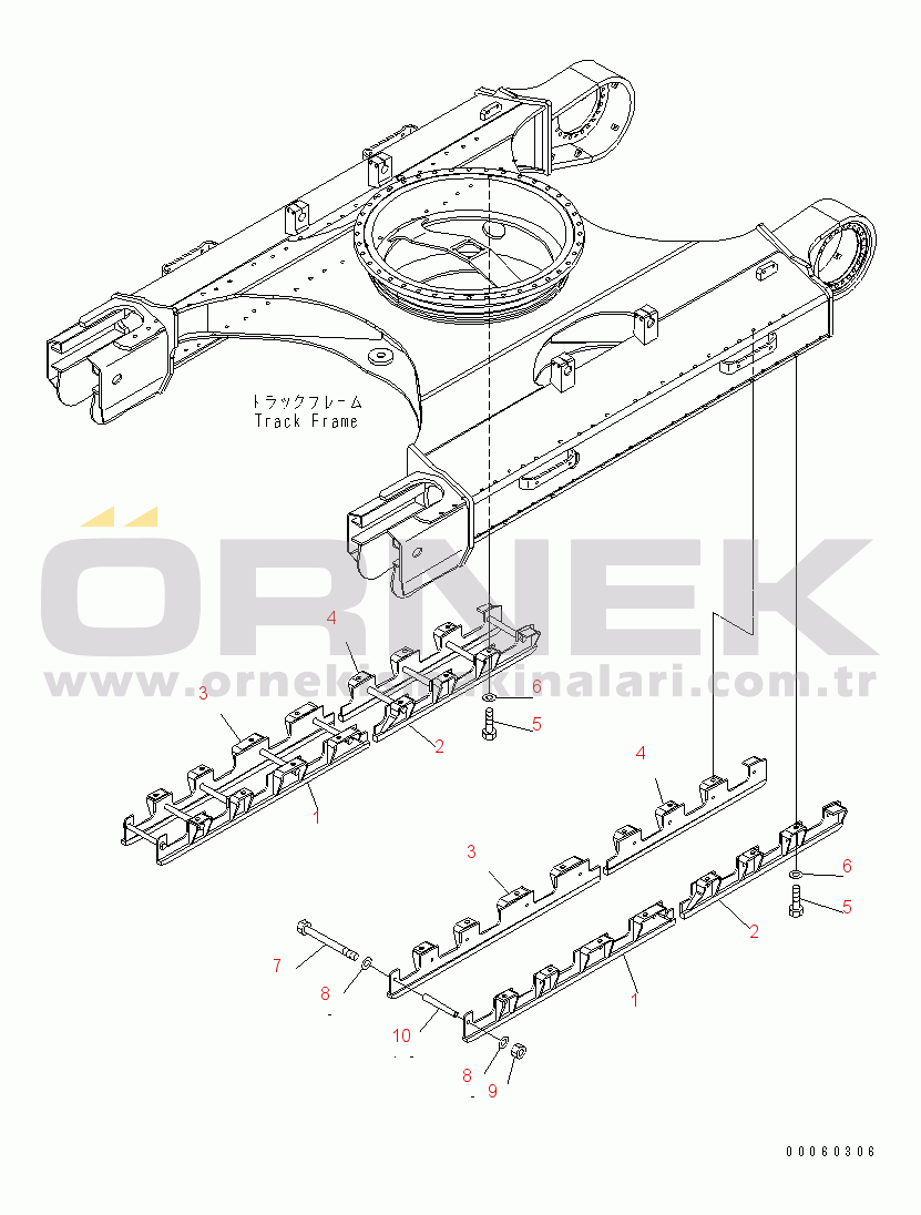 Komatsu PC270LC-8-W1 S/N 20001-UP FULL ROLLER GUARD