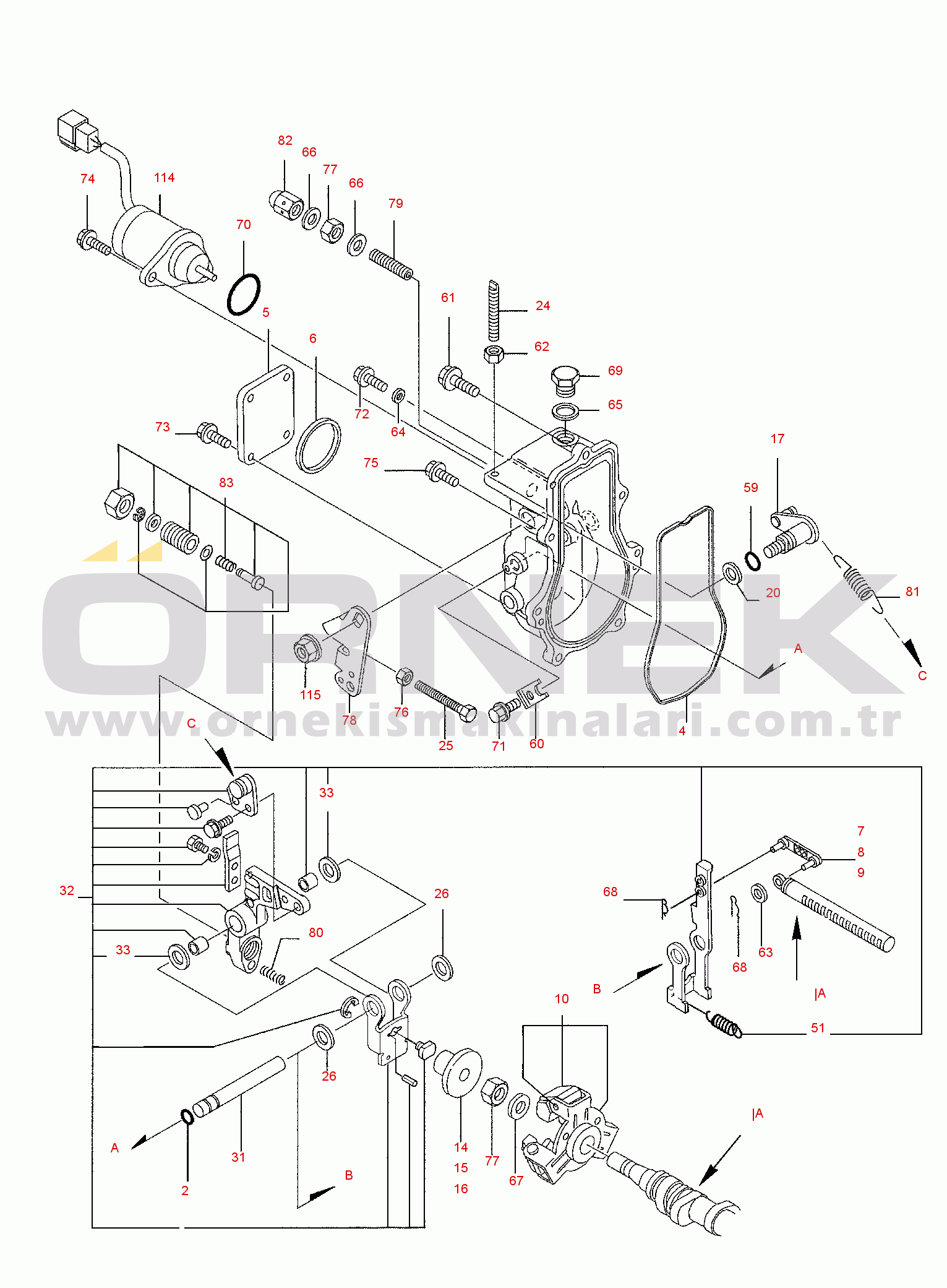 Komatsu PC27R-8 DELUXE S/N F31103-UP GOVERNOR