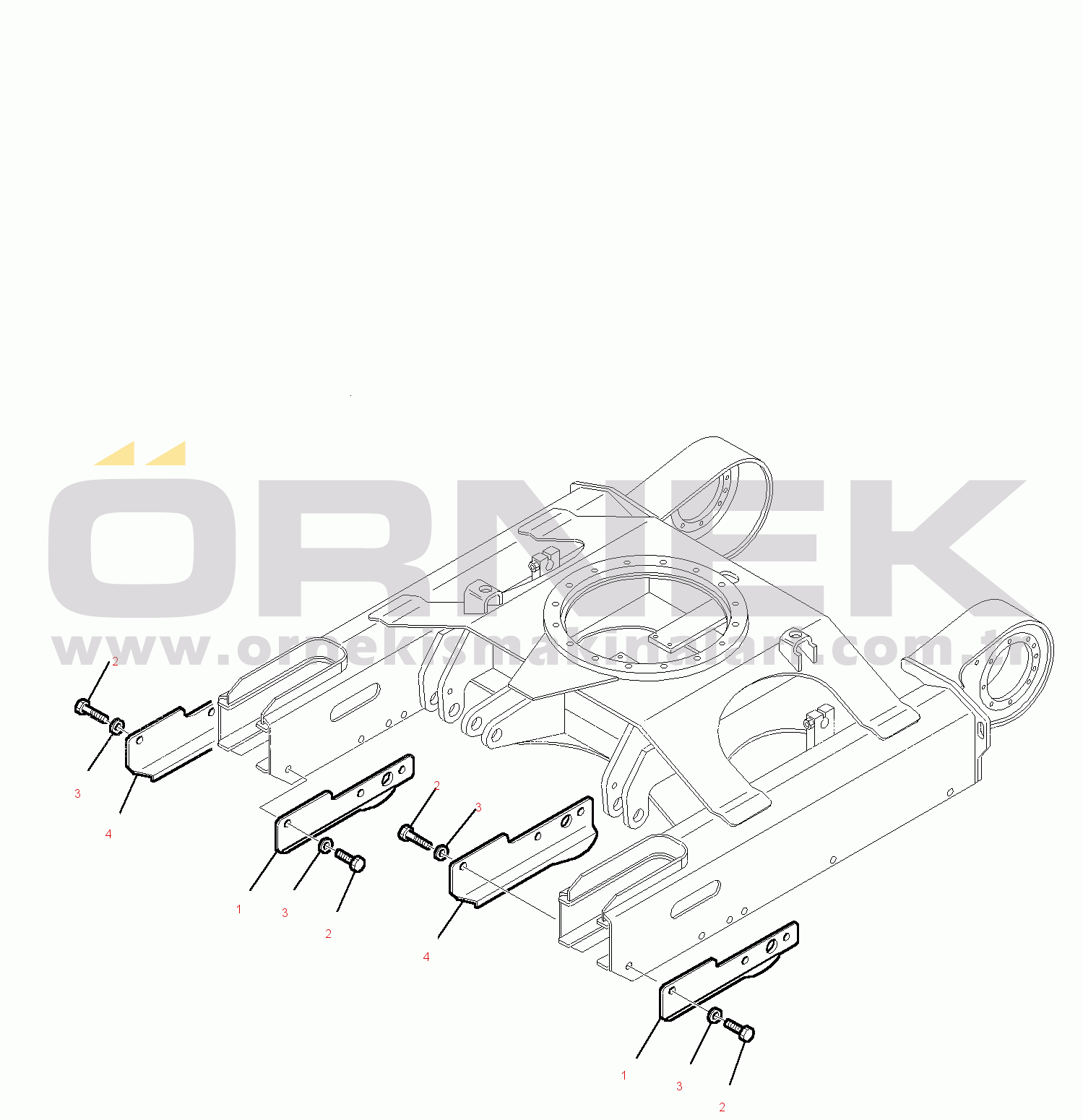 Komatsu PC27R-8 S/N F31103-UP TRACK GUARD
