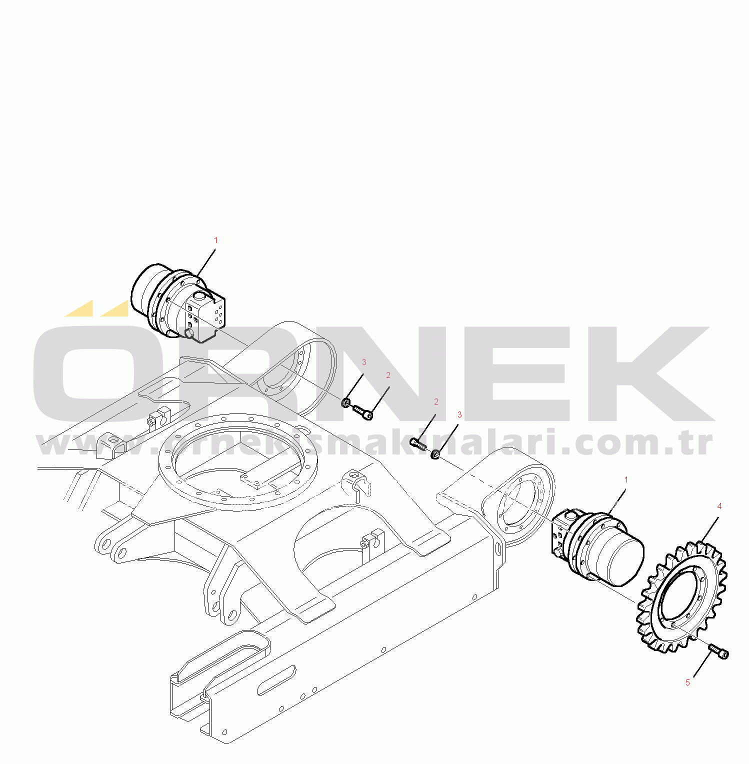 Komatsu PC27R-8 S/N F31103-UP SPROCKET