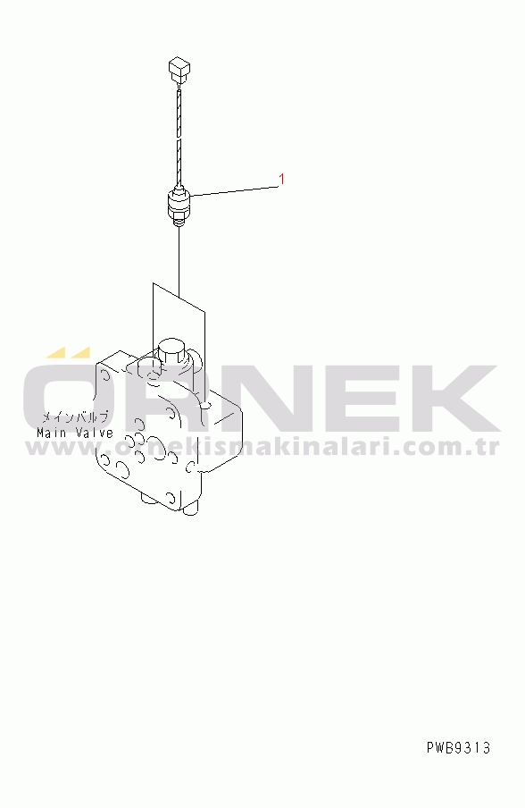 Komatsu PC290LC-6K S/N K30001-UP MAIN VALVE (SENSOR)