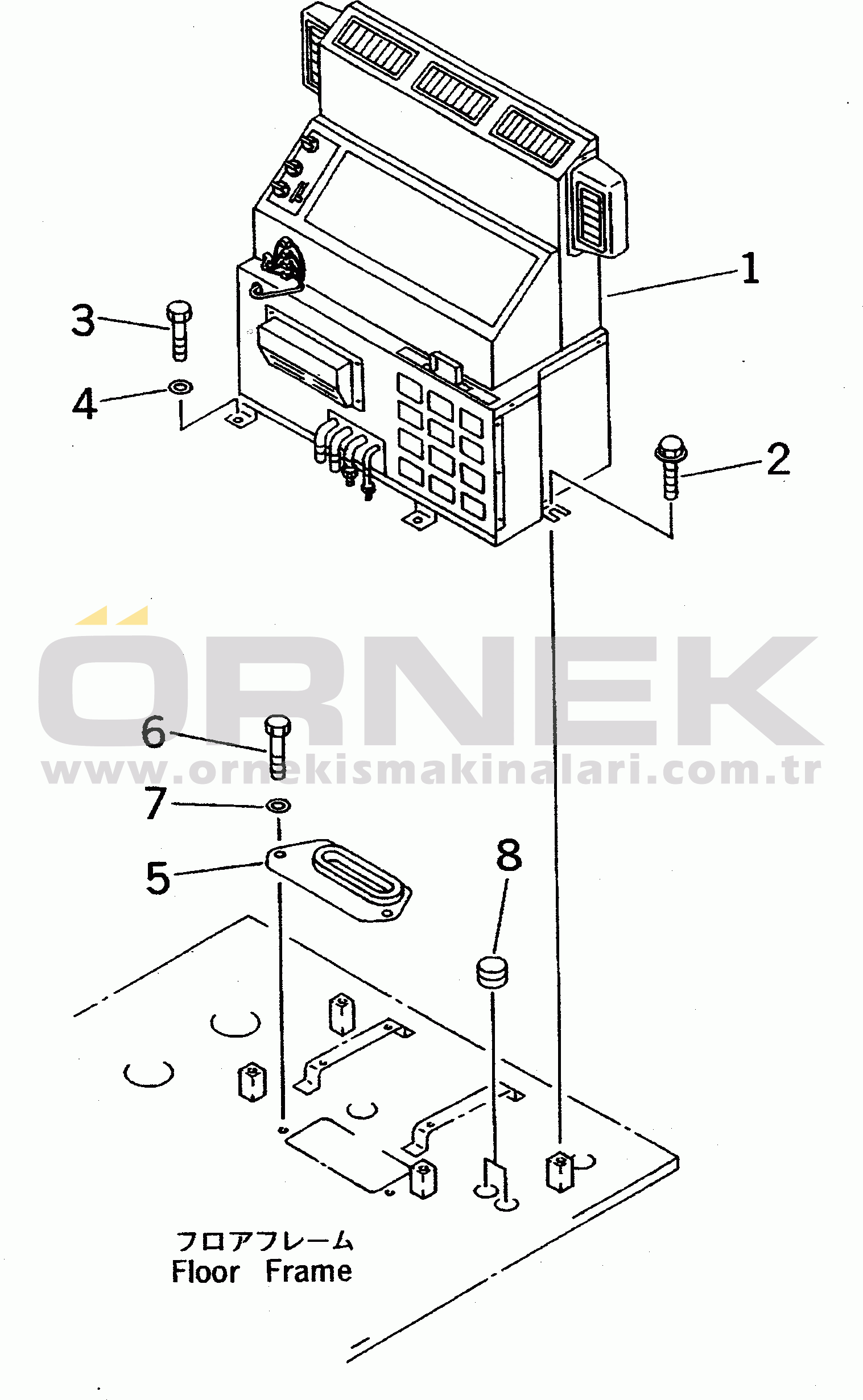 Komatsu PC300 S/N 20001-UP (Mighty Spec) AIR CONDITIONER RELATED PARTS(#22630-)