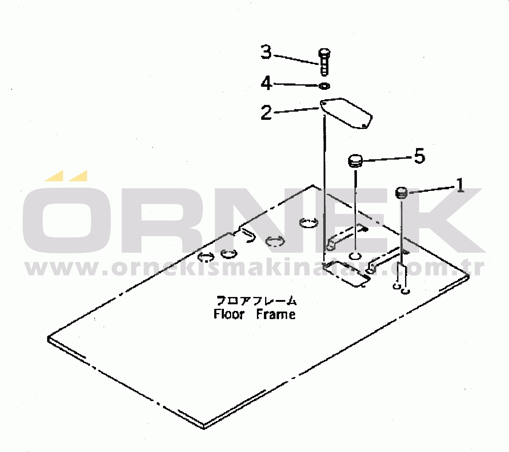 Komatsu PC300-5 S/N 20001-UP (Yurtdışı Versiyonu) HEATER-LESS(#22630-)
