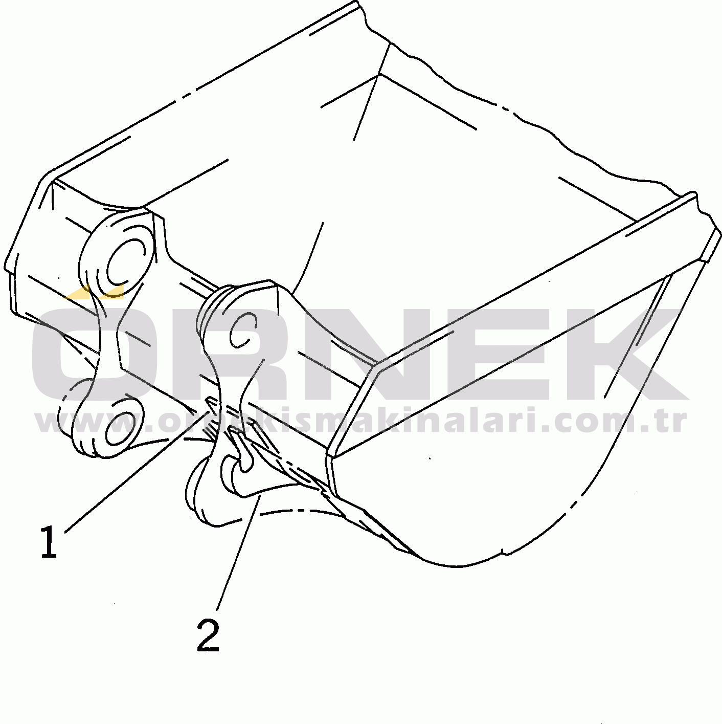 Komatsu PC300-6Z S/N 30001-UP (Custom Spec.) HOOK (FOR BUCKET)