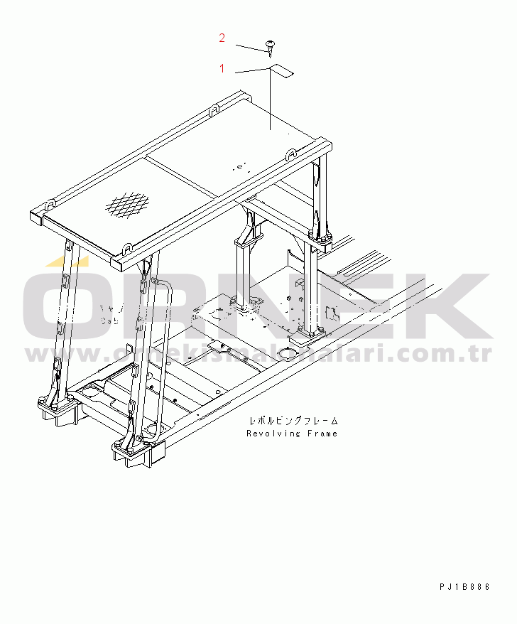 Komatsu PC300-6Z S/N 30001-UP (Custom Stan.) PLATE (FOR F.O.G.)(#33984-)