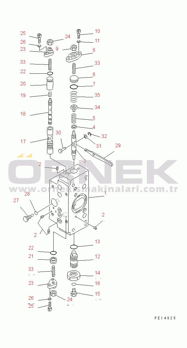 Komatsu PC300-5K S/N K20001-UP HYDRAULIC PUMP (9/16) (SERVO VALVE¤ FRONT) (2/4)