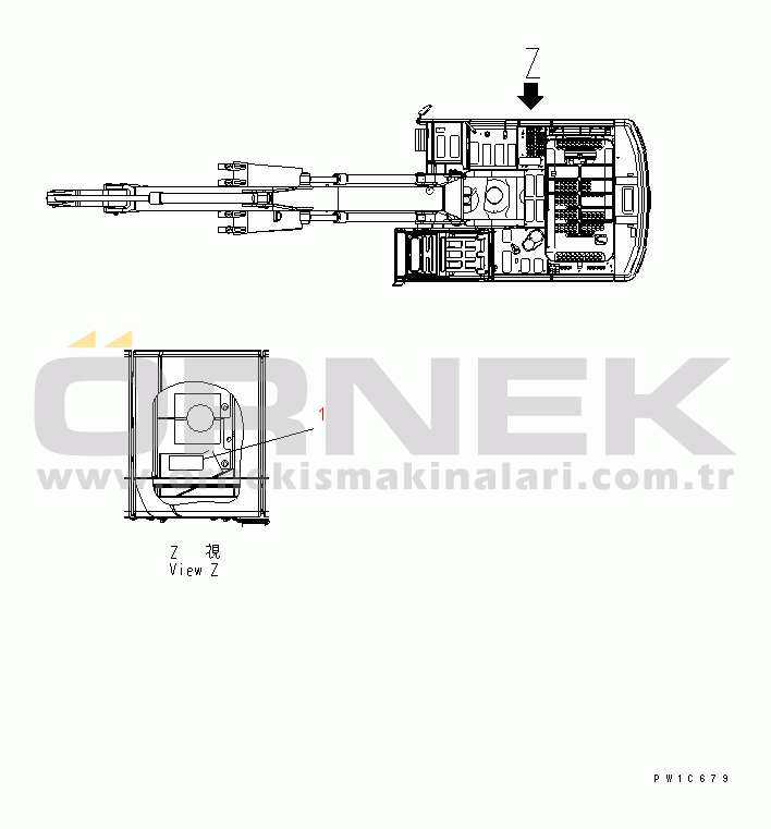 Komatsu PC300-7-AA S/N 40001-UP PLATE (AIR CLEANER¤ DOUBLE ELEMENT) (JAPANESE)