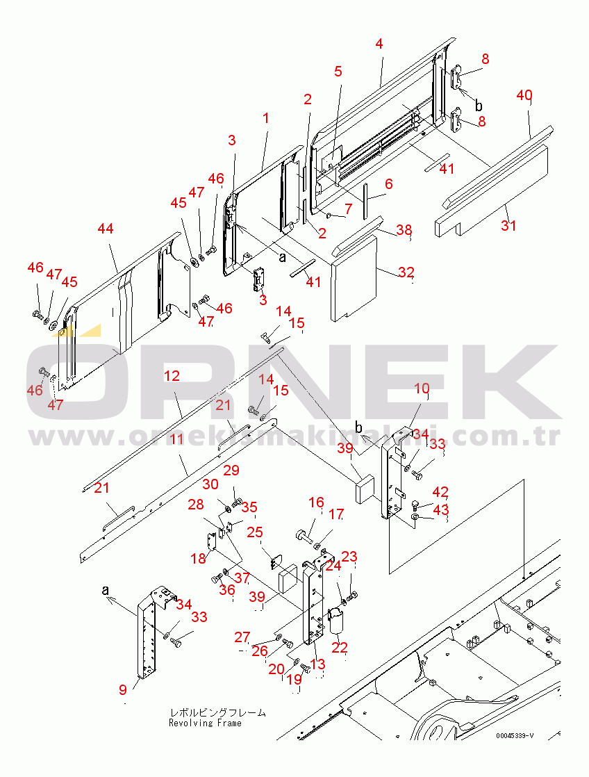 Komatsu PC300-7E0 S/N 50001-UP (ecot3) RIGHT SIDE DOOR (MACHINE CAB)