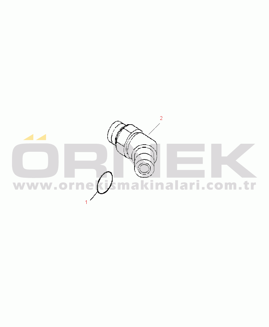 Komatsu PC300LL-7E0 S/N A86001-UP A4215-A3A9 FUEL INLET FITTING