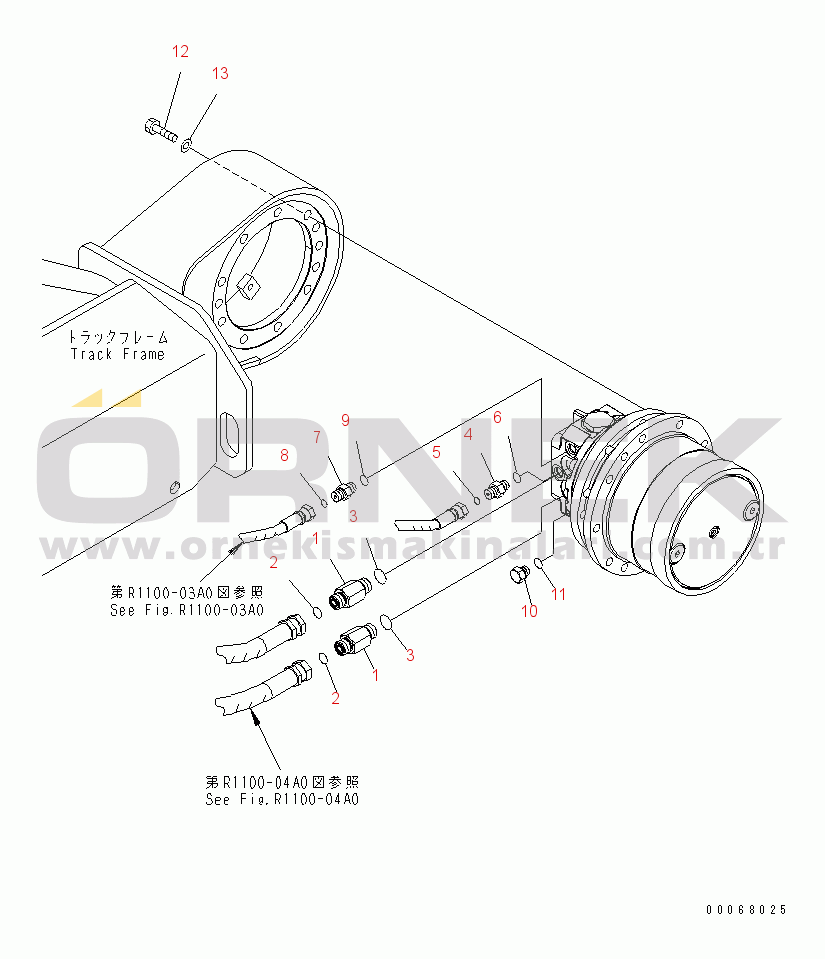 Komatsu PC30MR-3(JPN)-FOR CANOPY S/N 30001-UP FINAL DRIVE (2/2)