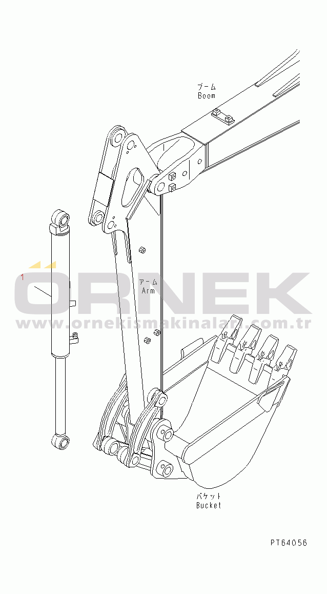 Komatsu PC30MR-1 S/N 10001-UP BUCKET CYLINDER