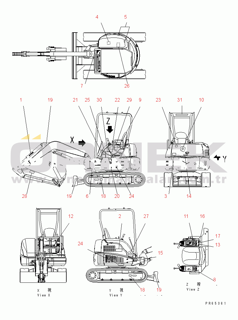 Komatsu pc3000 карта смазки