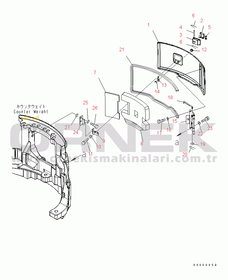 Komatsu PC30MR-2-D S/N 20001-UP HOOD