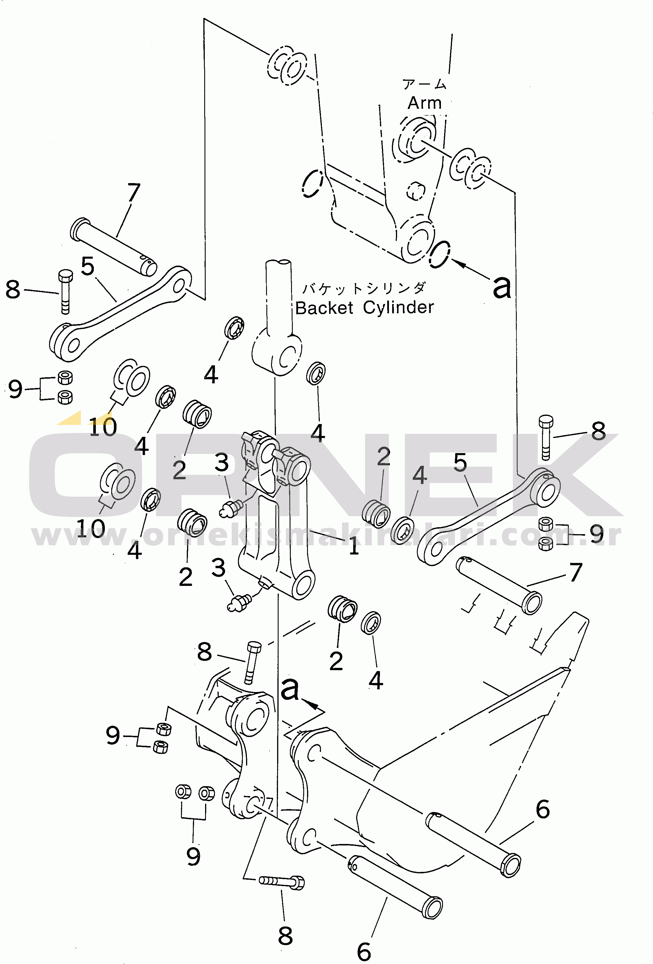 Komatsu PC340NLC-6 S/N 10001-UP ARM (BUCKET LINK)
