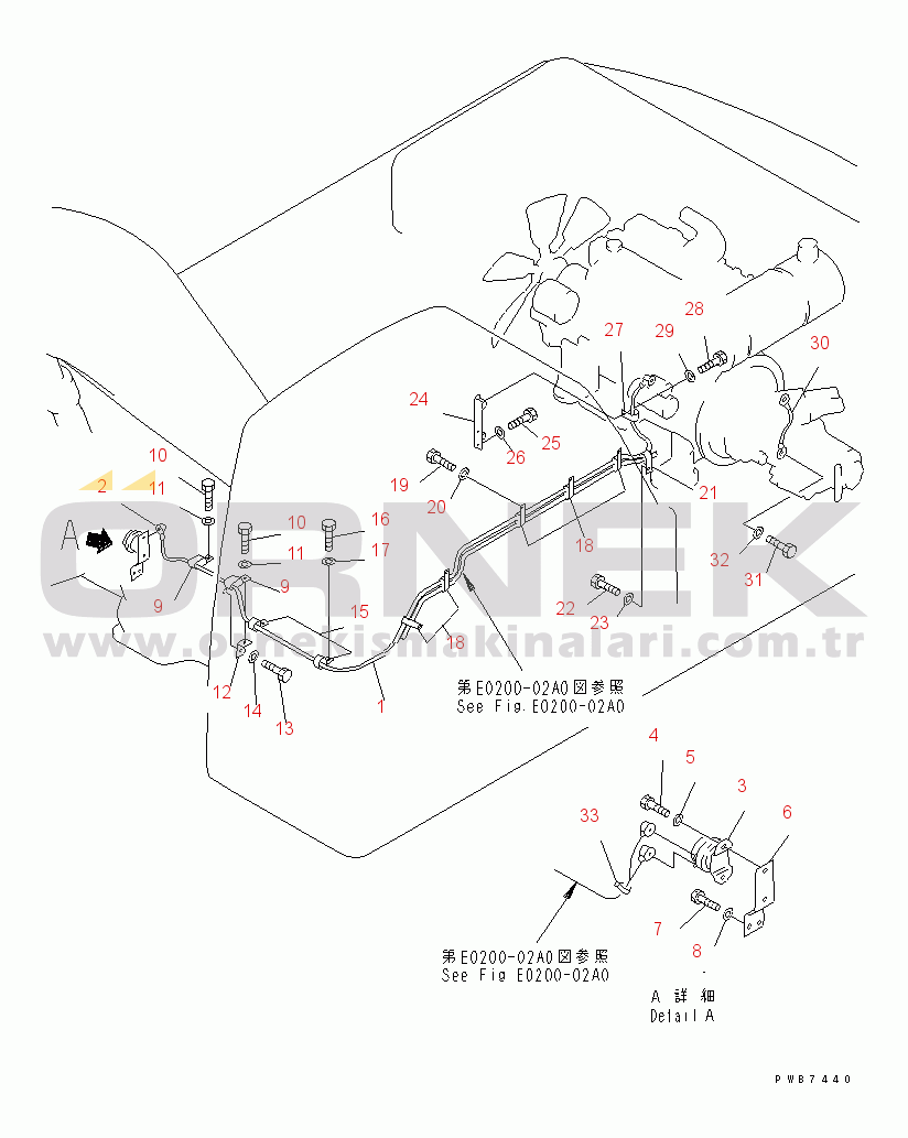 Komatsu PC350-6 S/N 10001-UP WIRING (STARTING HARNESS)(#12001-)