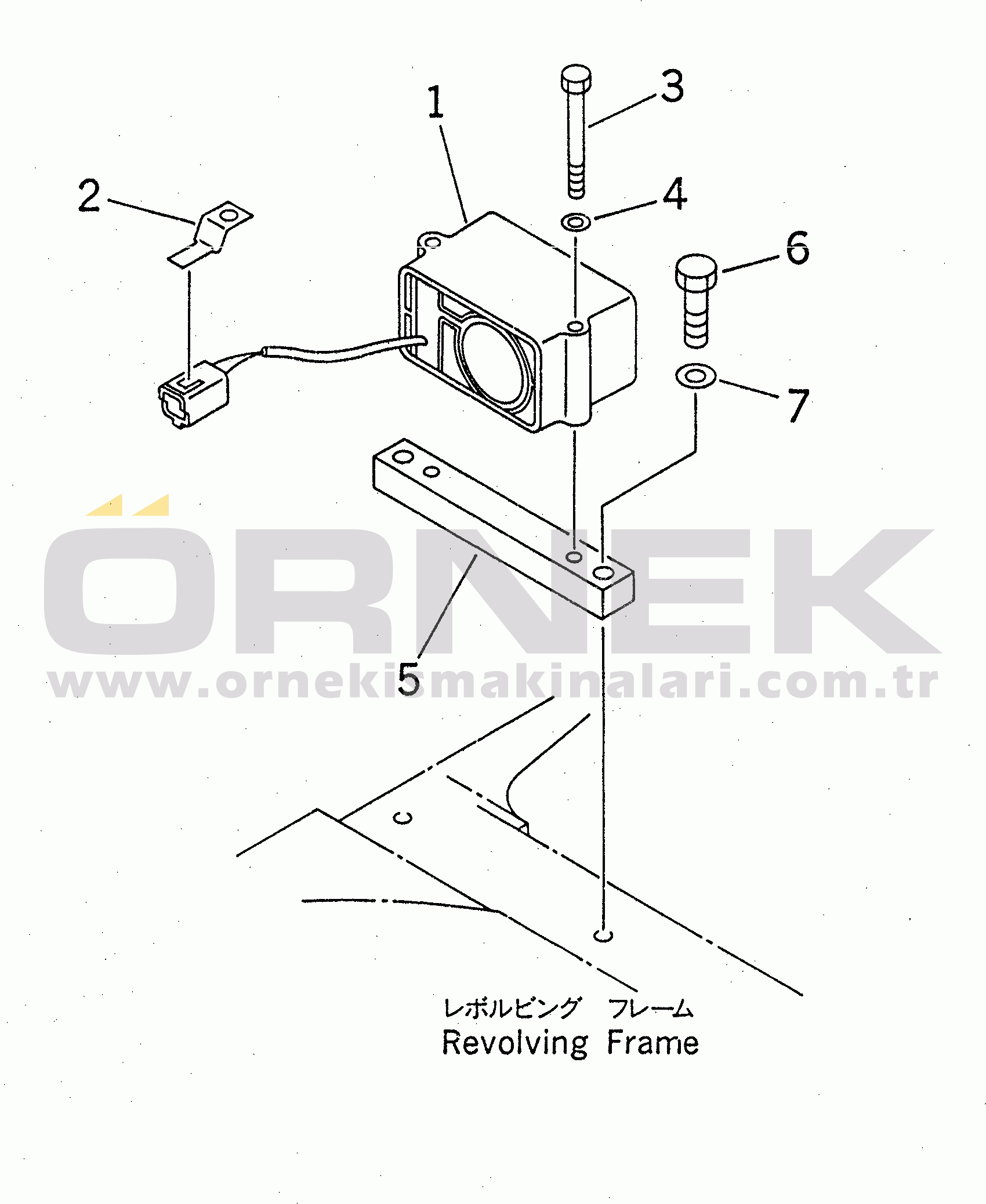 Komatsu PC350-6 S/N 10001-UP TRAVEL ALARM