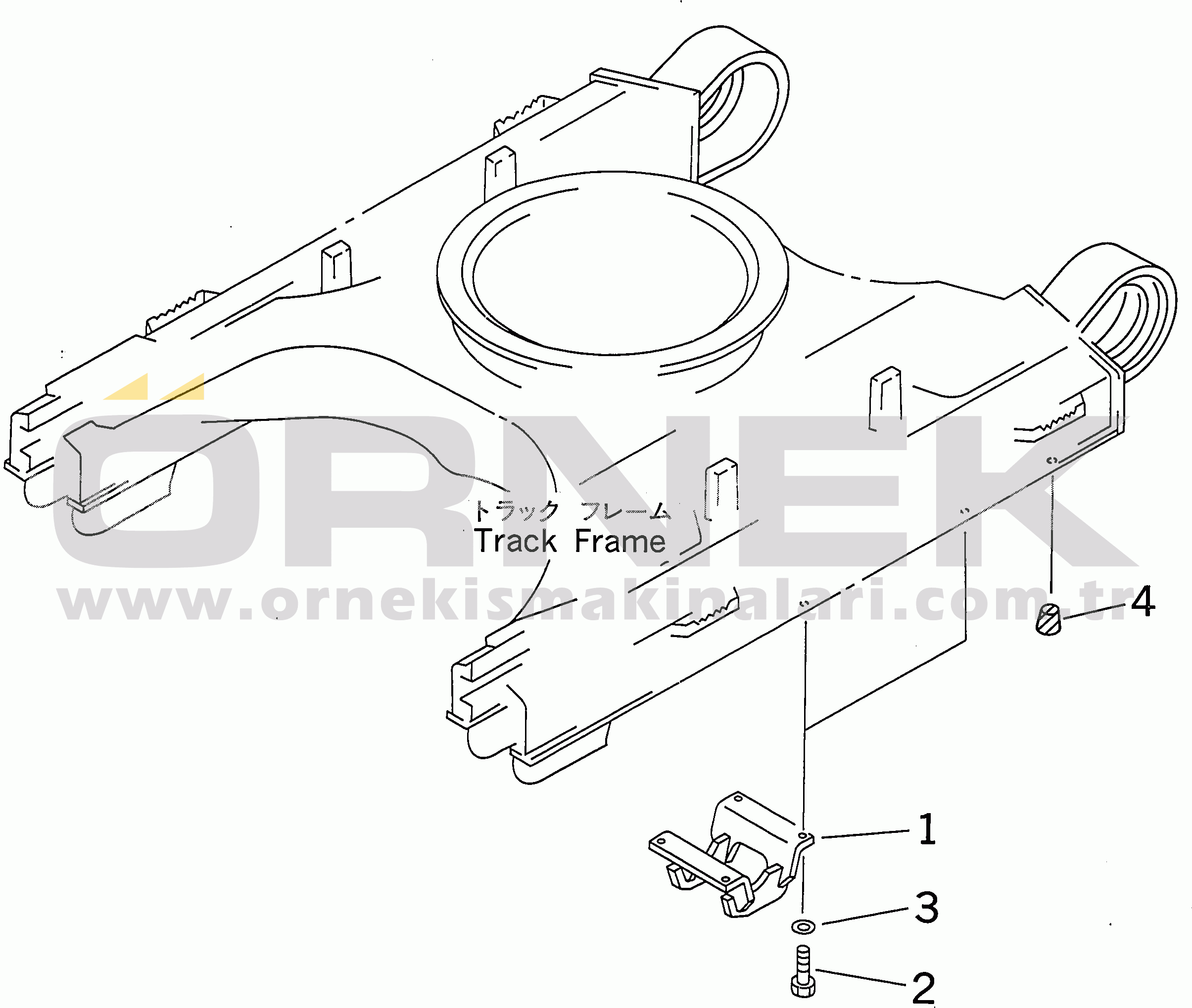 Komatsu PC350-6 S/N 10001-UP CENTER GUARD(#10001-10002)