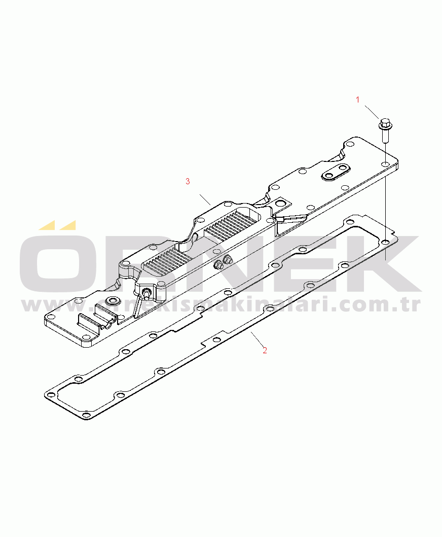 Komatsu PC350LC-8 S/N A10001-UP A1206-A3A0 AIR INTAKE MANIFOLD COVER