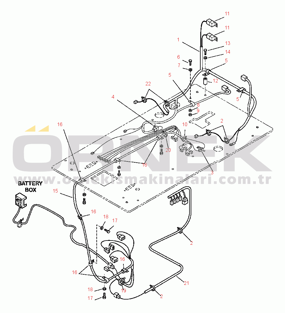 Komatsu PC350LL-7E0 S/N A50001-UP E0420-05A0 WIRING HARNESS 48 AND 60 INCH RISERS