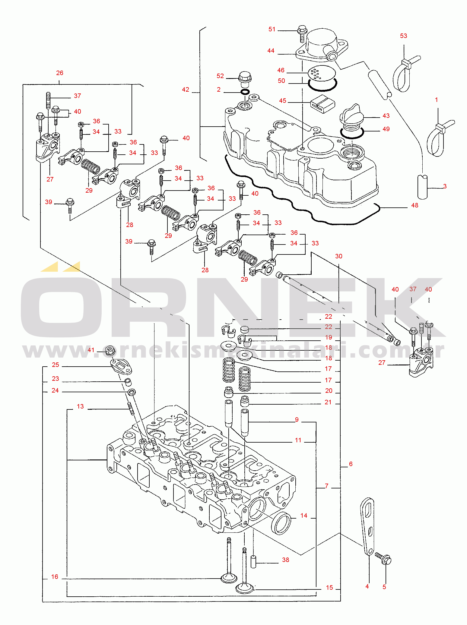 Komatsu PC35R-8 S/N F20001-UP CYLINDER HEAD