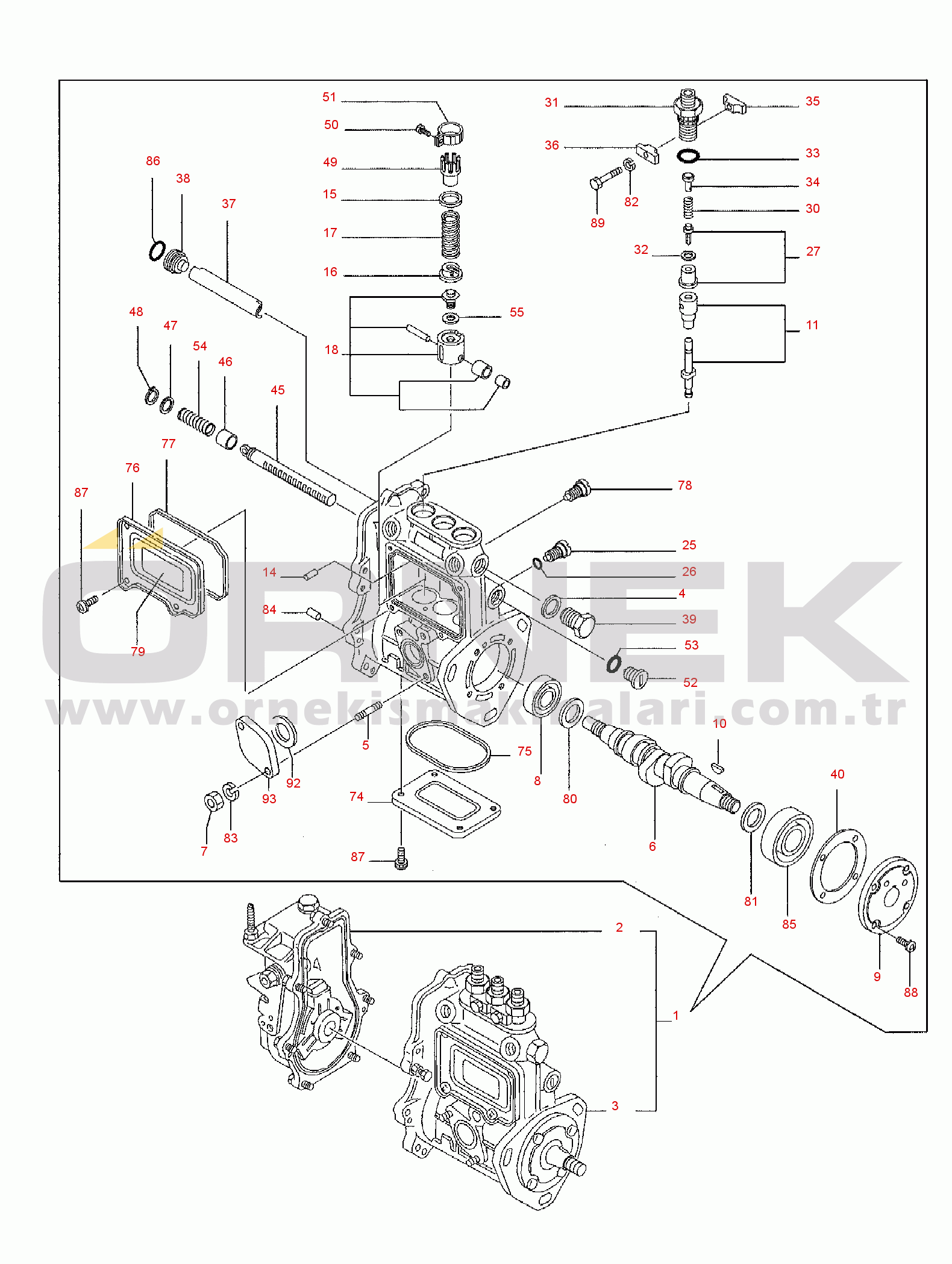 Komatsu PC35R-8 S/N F20001-UP FUEL INJECTION PUMP